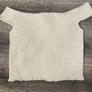 White off the shoulder top